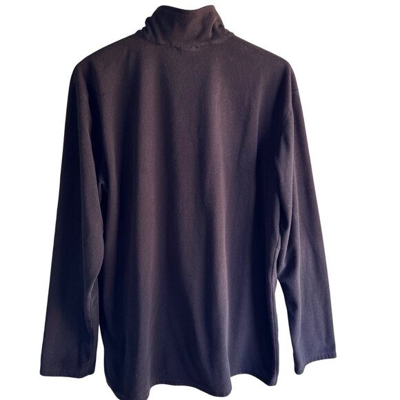 The North Face Mens XL Black 1/4 Zip Pullover Fleece Jacket Athletic - Picture 4 of 8